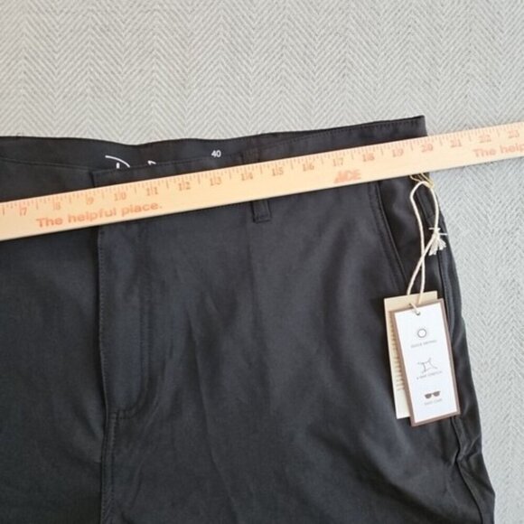 Panama Jack Shorts Men's 40 Black NWT Quick Drying 4 Way Stretch 8" Inseam NEW - Picture 3 of 12